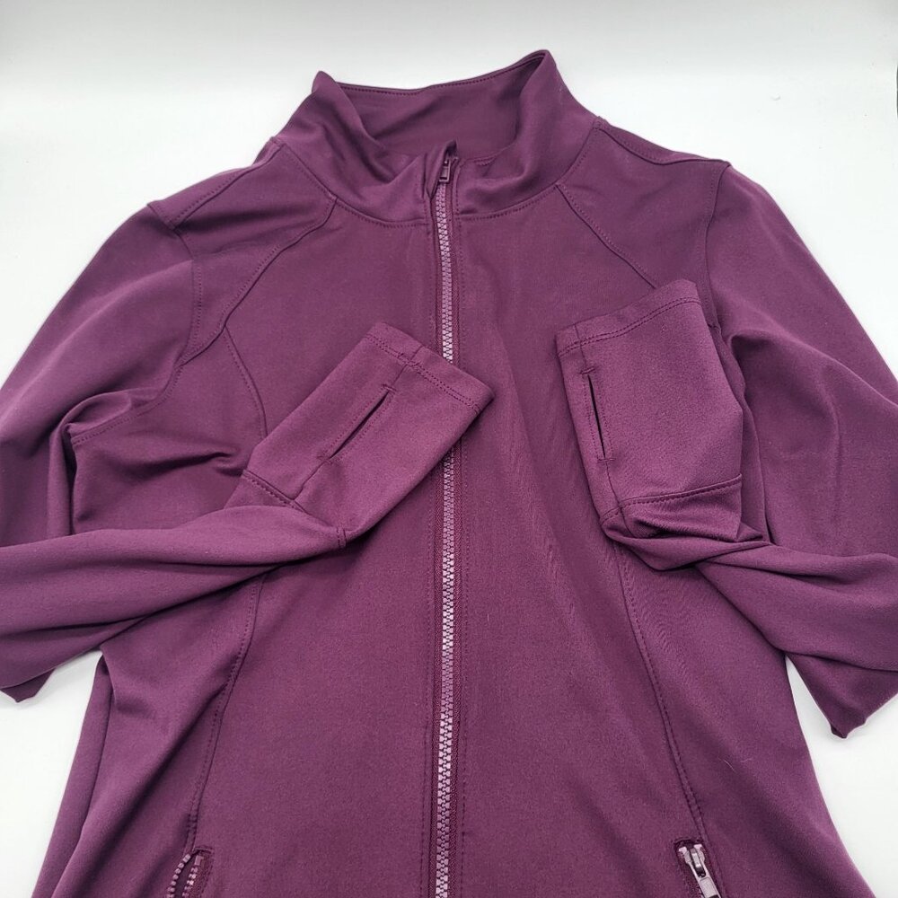 MARIKA Women's Small Purple Plum Full Zip Jacket Workout Athleisure Athletic - Picture 1 of 8